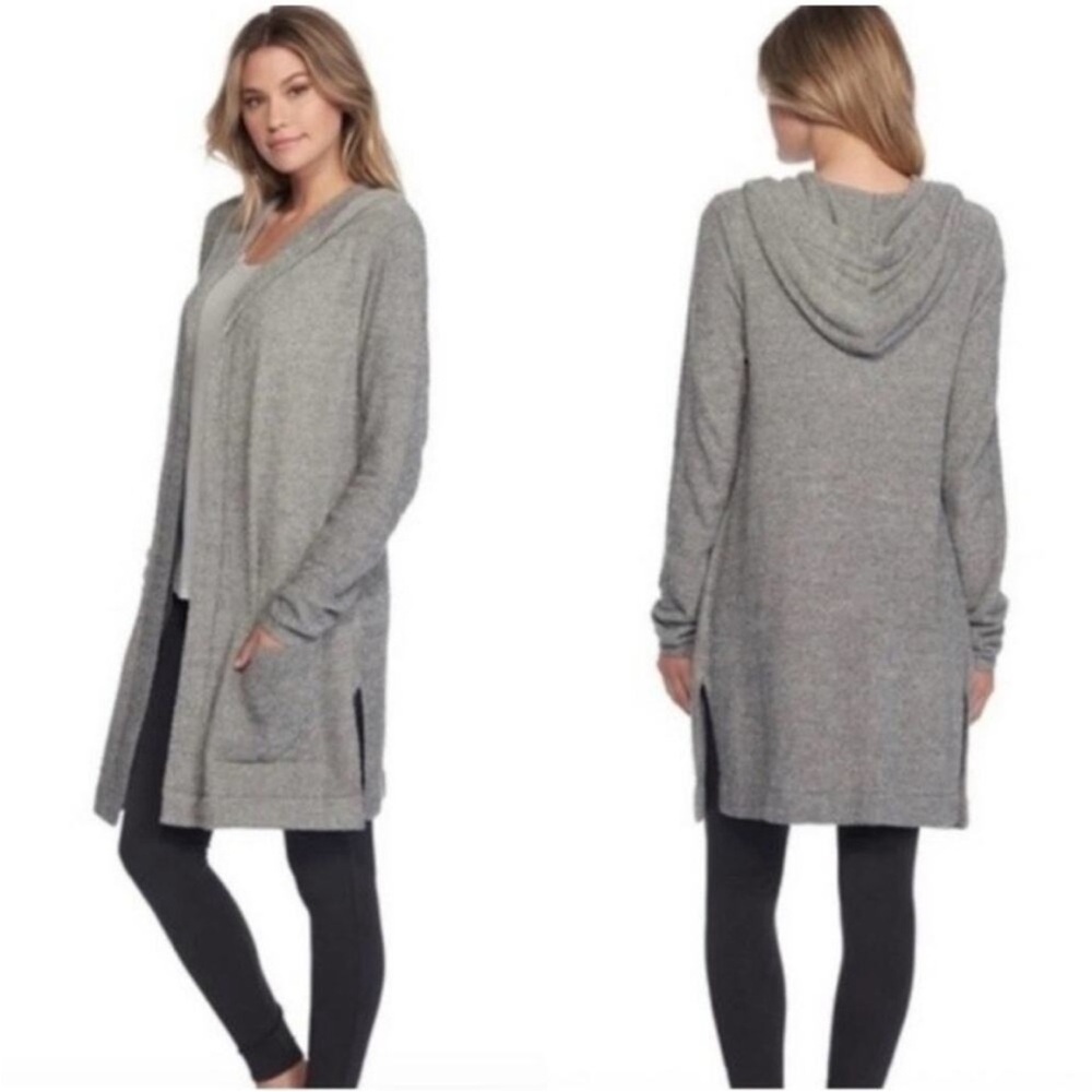 Barefoot Dreams Cozychic Lite Resort Cardigan Graphite Stone Grey Gray Style 905